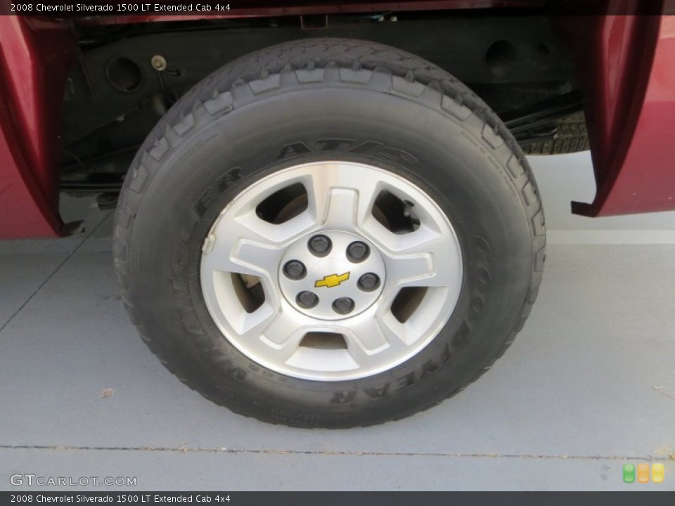 2008 Chevrolet Silverado 1500 LT Extended Cab 4x4 Wheel and Tire Photo #83838891