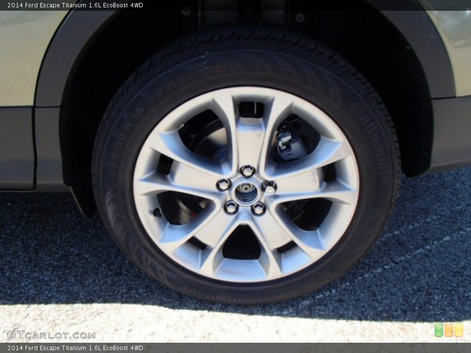 2014 Ford Escape Titanium 1.6L EcoBoost 4WD Wheel and Tire Photo #83853588