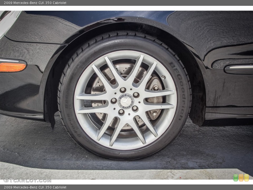 2009 Mercedes-Benz CLK 350 Cabriolet Wheel and Tire Photo #83877144