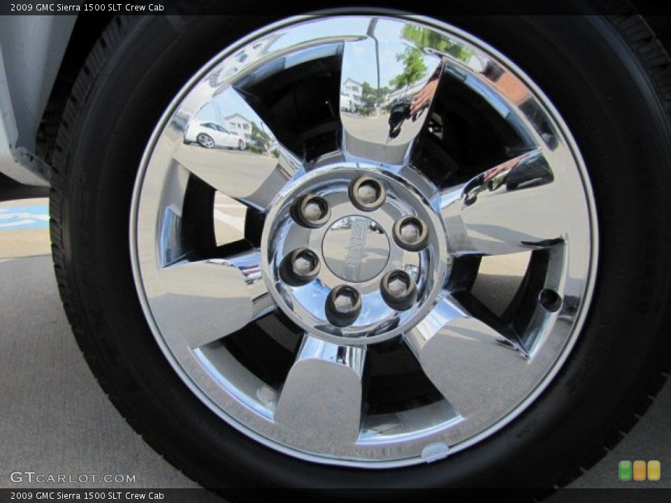 2009 GMC Sierra 1500 SLT Crew Cab Wheel and Tire Photo #83893498