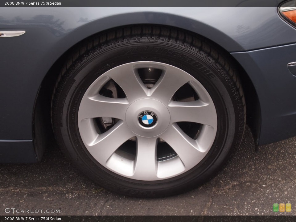 2008 BMW 7 Series 750i Sedan Wheel and Tire Photo #83950174