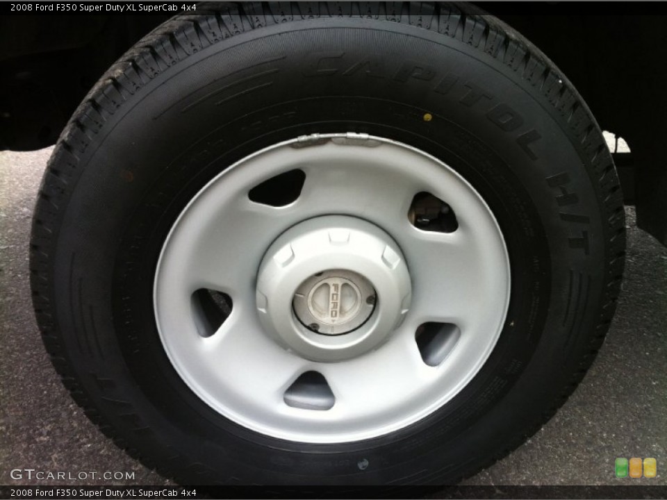 2008 Ford F350 Super Duty XL SuperCab 4x4 Wheel and Tire Photo #83957227