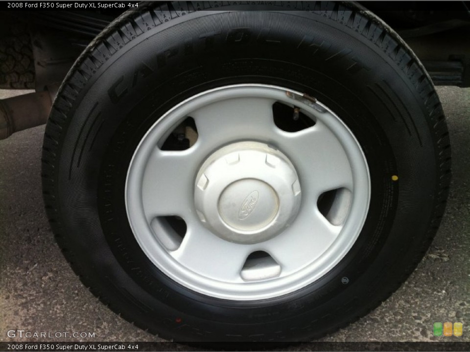 2008 Ford F350 Super Duty XL SuperCab 4x4 Wheel and Tire Photo #83957473