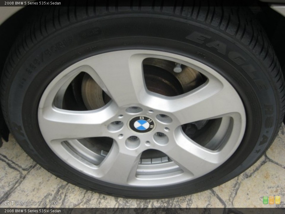 2008 BMW 5 Series 535xi Sedan Wheel and Tire Photo #83962398