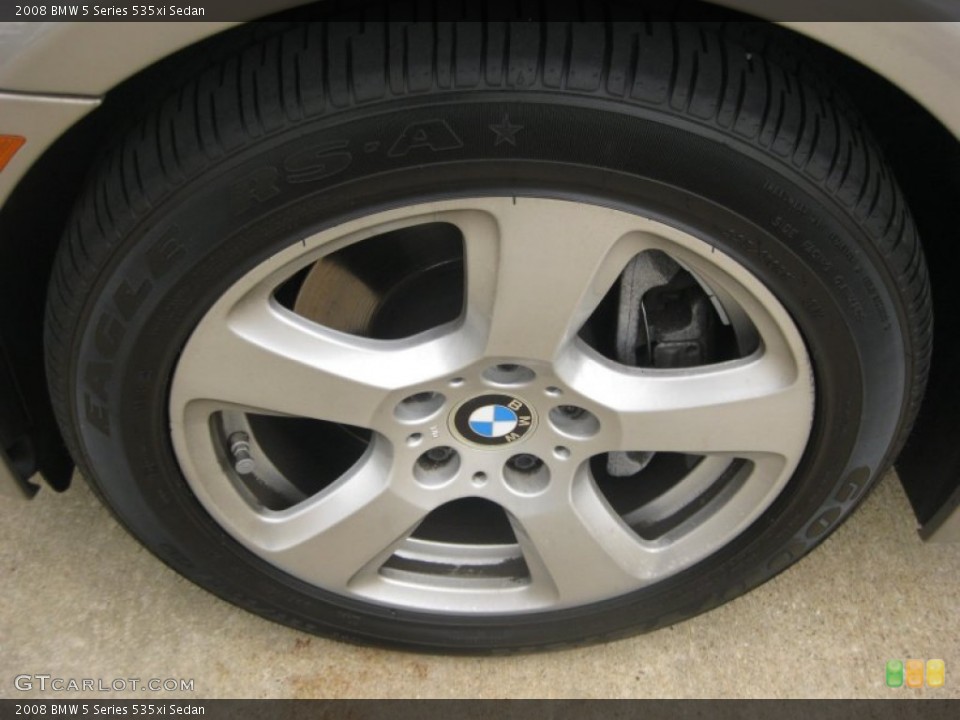 2008 BMW 5 Series 535xi Sedan Wheel and Tire Photo #83962422