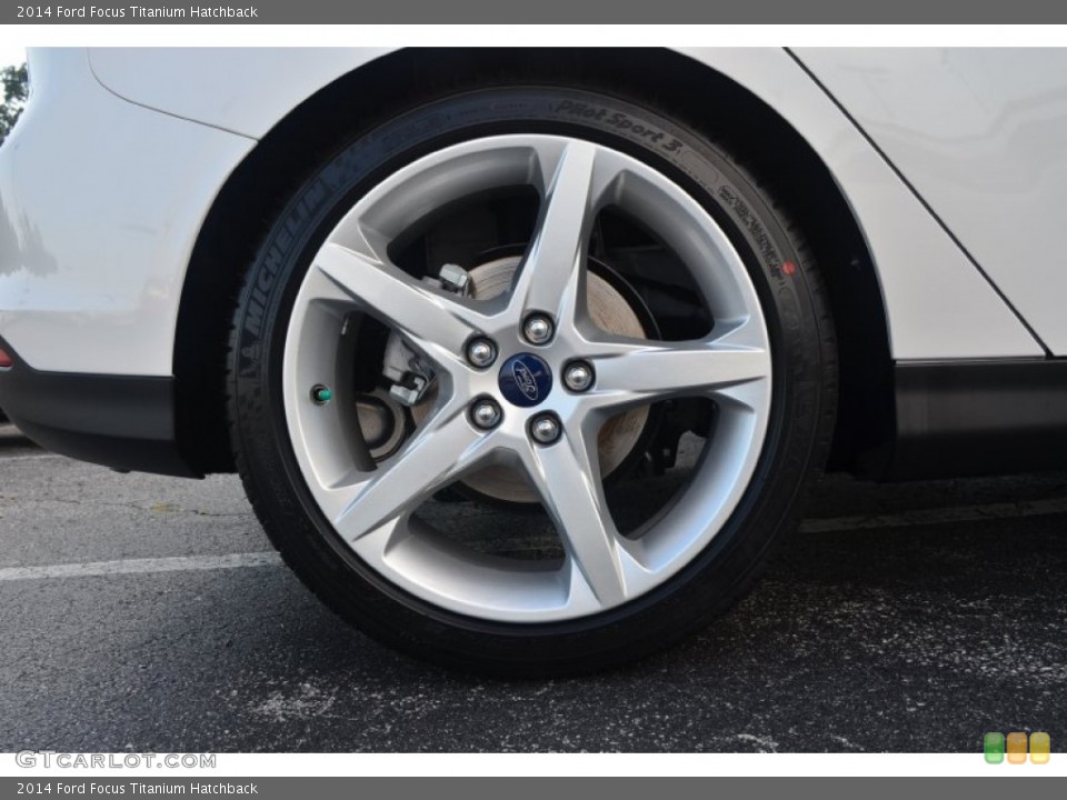 2014 Ford Focus Titanium Hatchback Wheel and Tire Photo #83984961