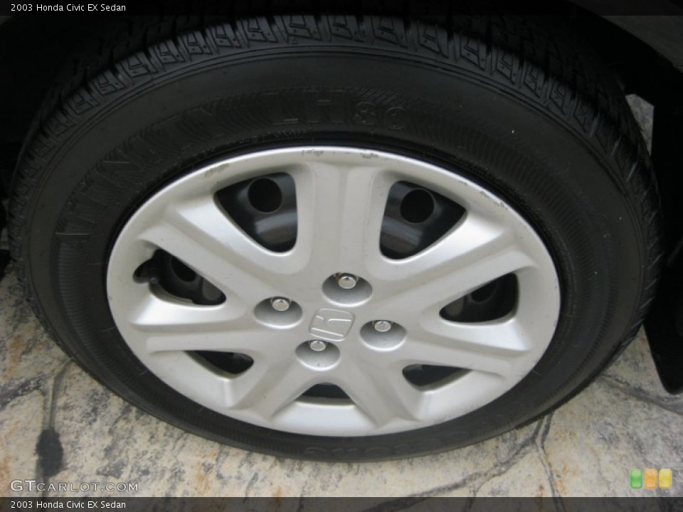 2003 Honda Civic EX Sedan Wheel and Tire Photo #83990139