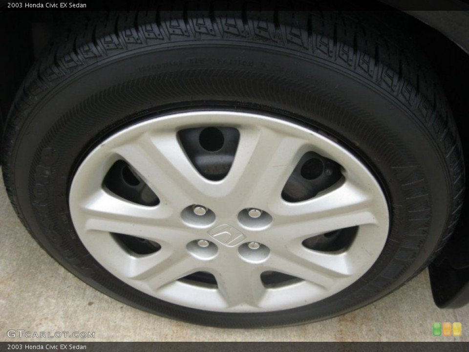 2003 Honda Civic EX Sedan Wheel and Tire Photo #83990145