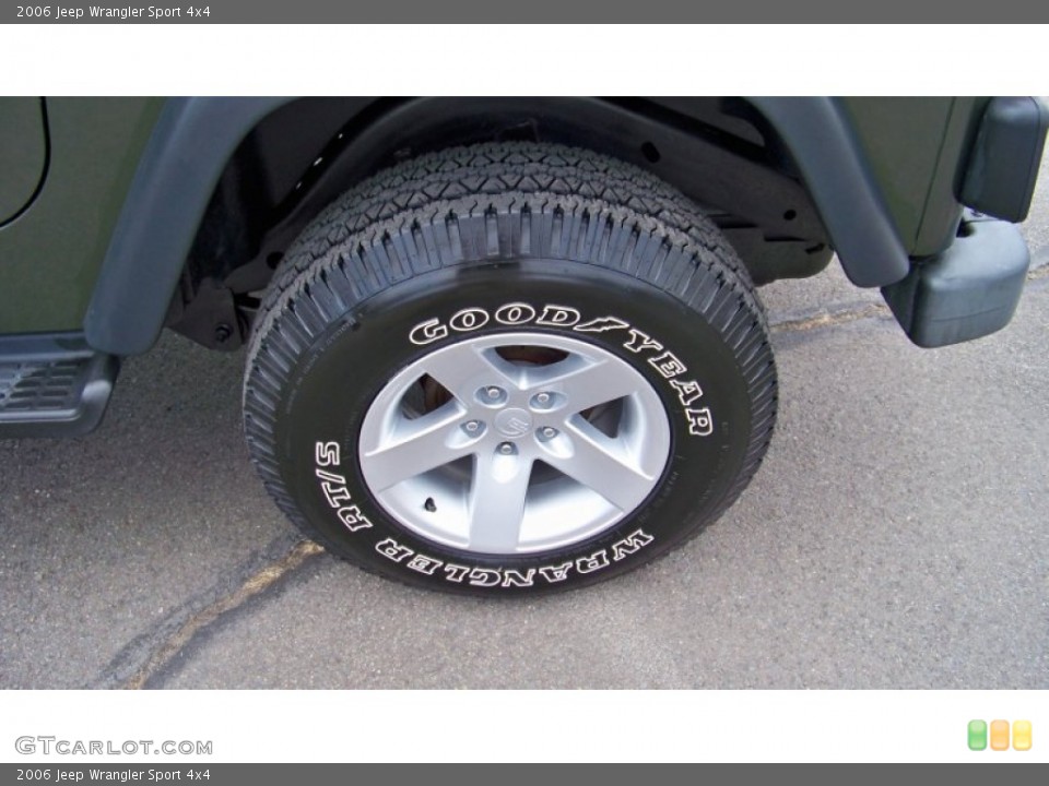 2006 Jeep Wrangler Sport 4x4 Wheel and Tire Photo #84000486