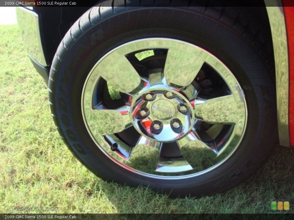 2009 GMC Sierra 1500 SLE Regular Cab Wheel and Tire Photo #84002961