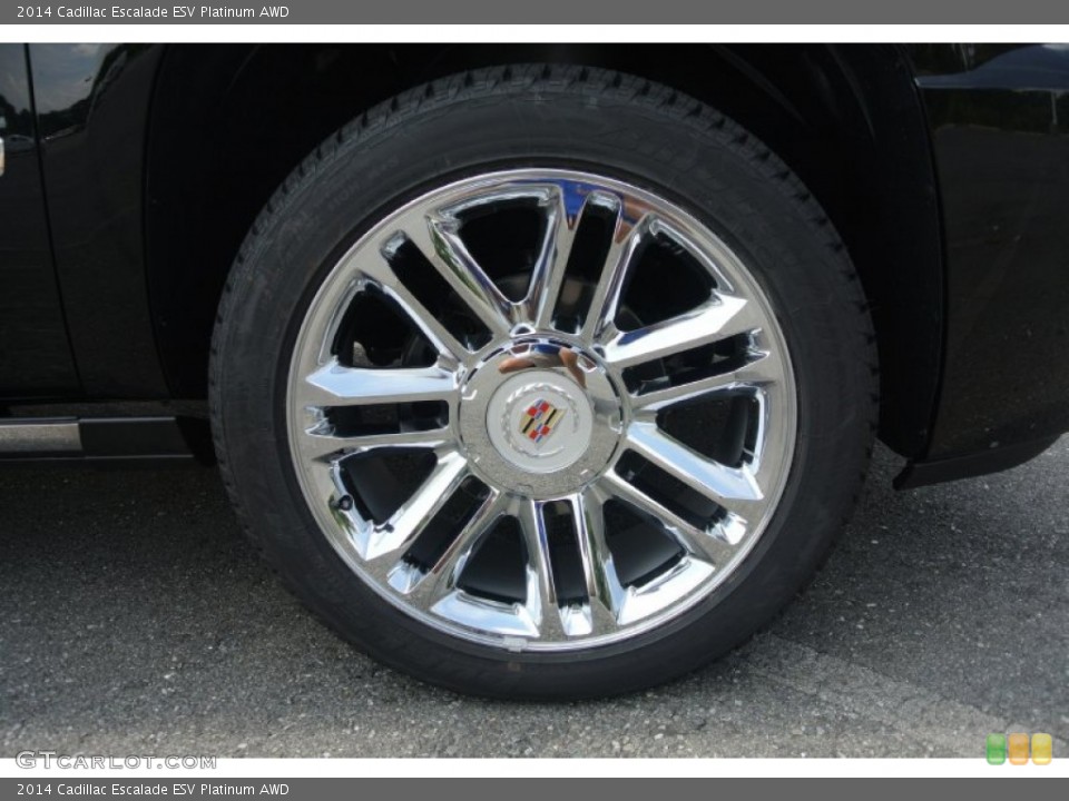 2014 Cadillac Escalade ESV Platinum AWD Wheel and Tire Photo #84007518