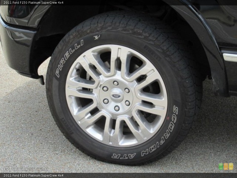 2011 Ford F150 Platinum SuperCrew 4x4 Wheel and Tire Photo #84008163