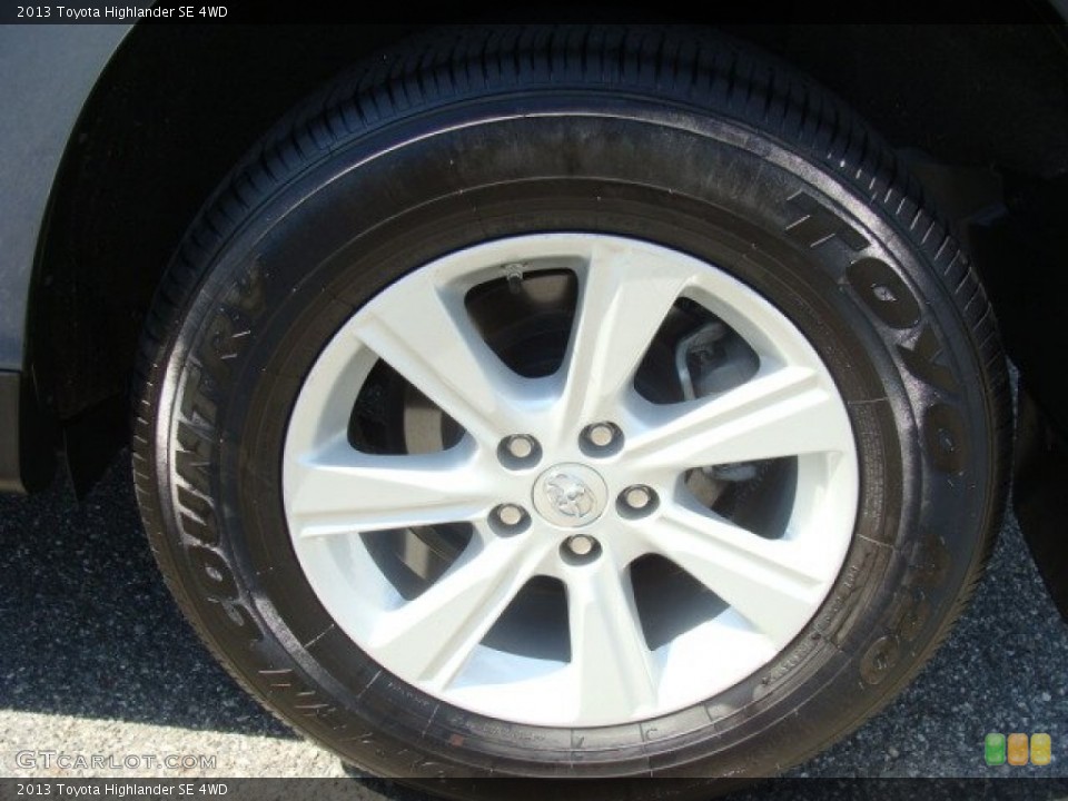 2013 Toyota Highlander SE 4WD Wheel and Tire Photo #84009330