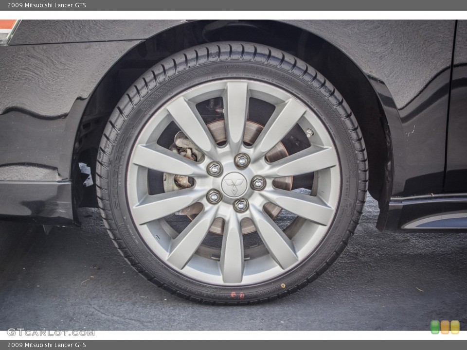2009 Mitsubishi Lancer GTS Wheel and Tire Photo #84029301
