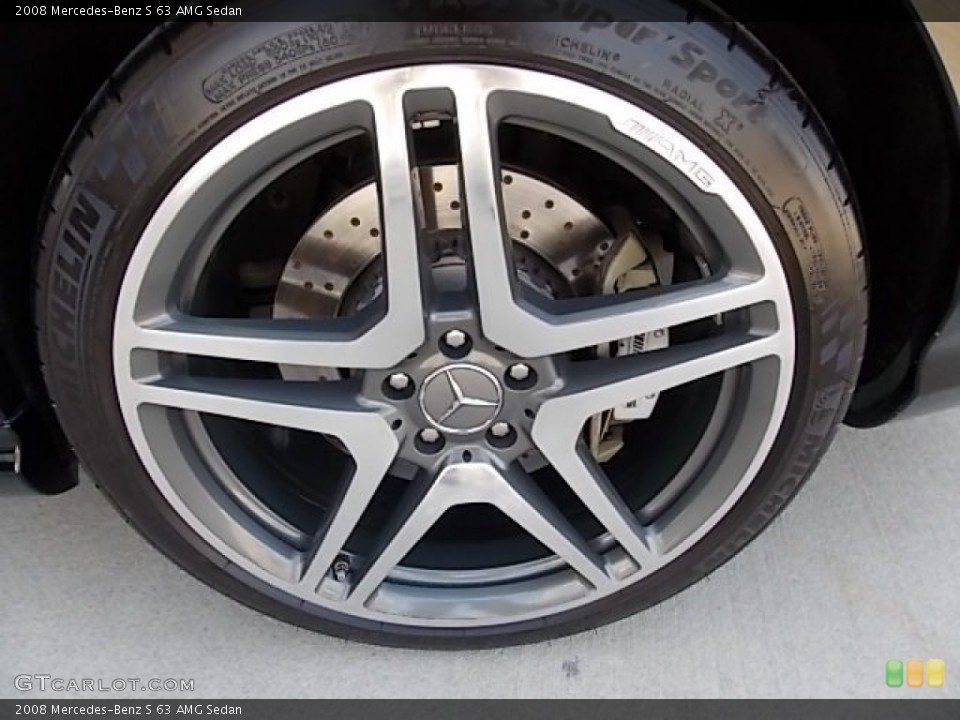 2008 Mercedes-Benz S 63 AMG Sedan Wheel and Tire Photo #84064646