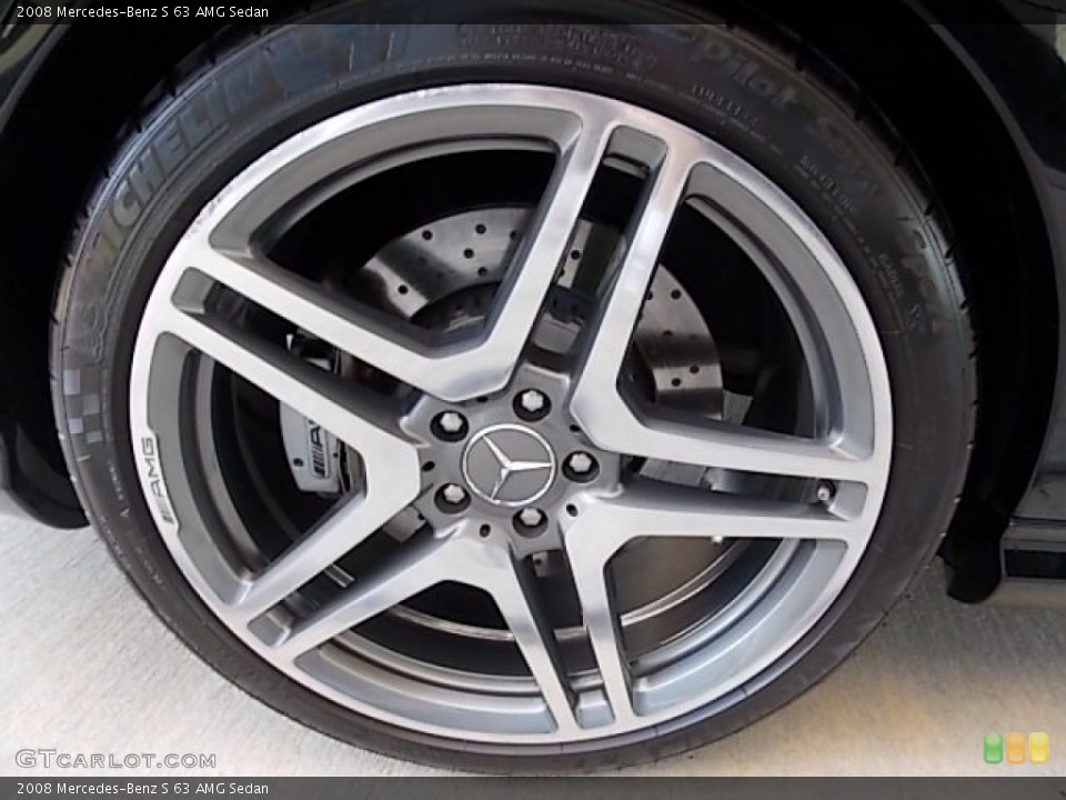 2008 Mercedes-Benz S 63 AMG Sedan Wheel and Tire Photo #84064669