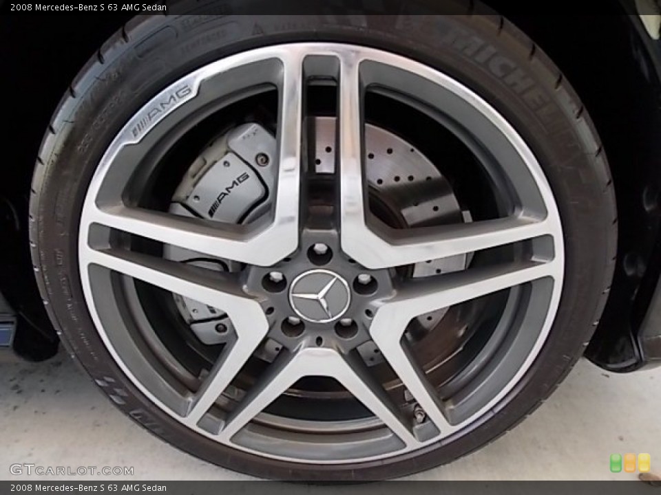 2008 Mercedes-Benz S 63 AMG Sedan Wheel and Tire Photo #84064691