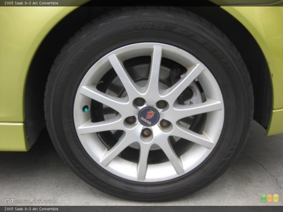2005 Saab 9-3 Arc Convertible Wheel and Tire Photo #84070505