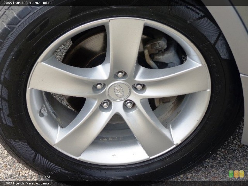2009 Hyundai Veracruz Limited Wheel and Tire Photo #84074753