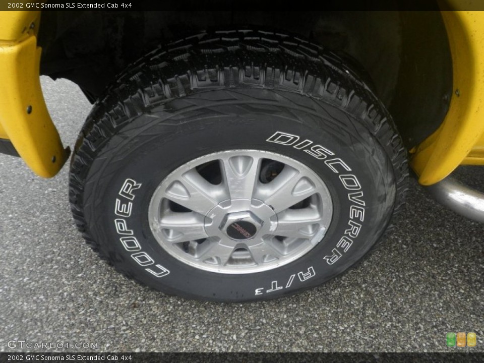2002 GMC Sonoma SLS Extended Cab 4x4 Wheel and Tire Photo #84158286