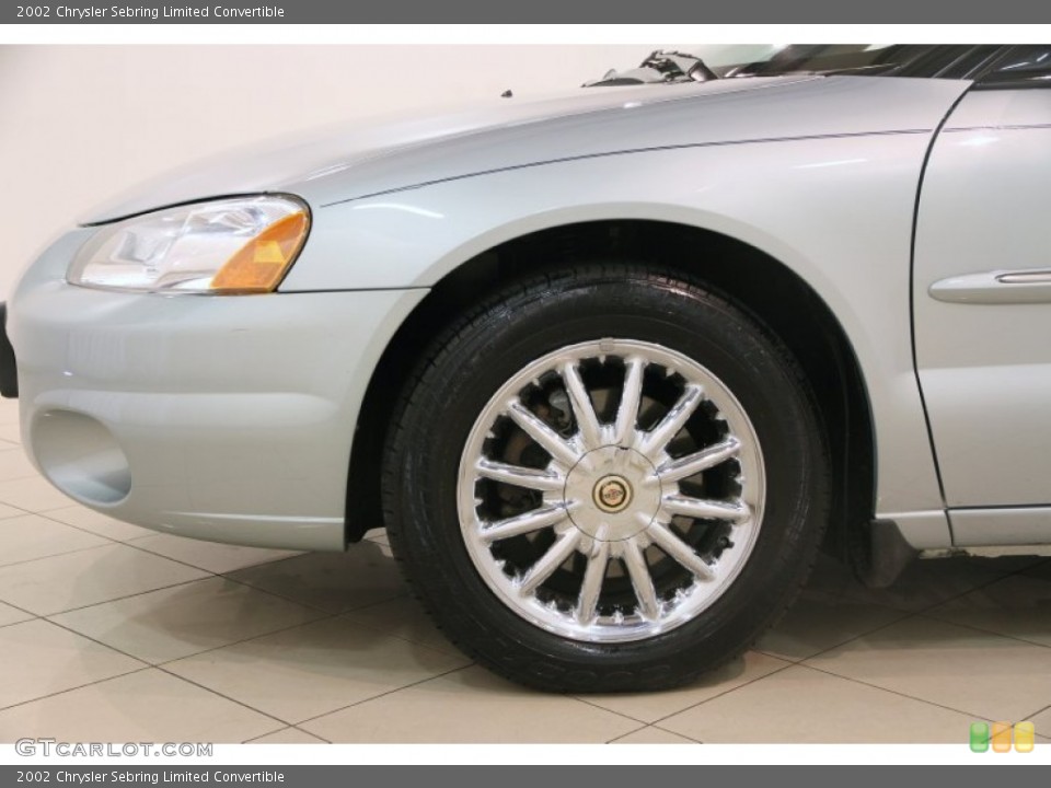 2002 Chrysler Sebring Limited Convertible Wheel and Tire Photo #84161319