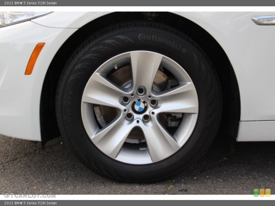 2013 BMW 5 Series 528i Sedan Wheel and Tire Photo #84183093