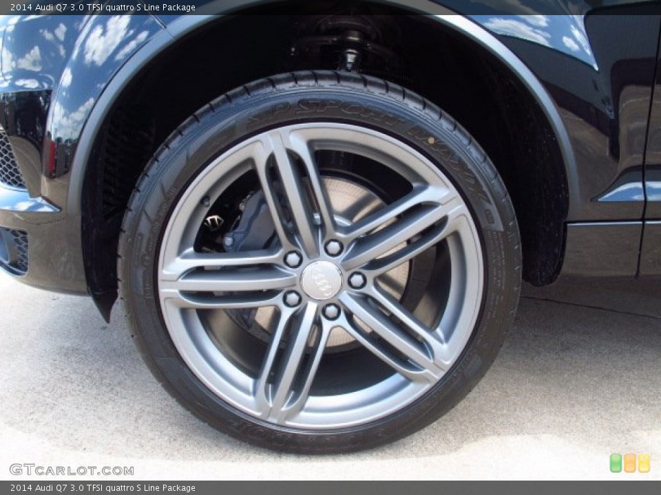 2014 Audi Q7 3.0 TFSI quattro S Line Package Wheel and Tire Photo #84260388