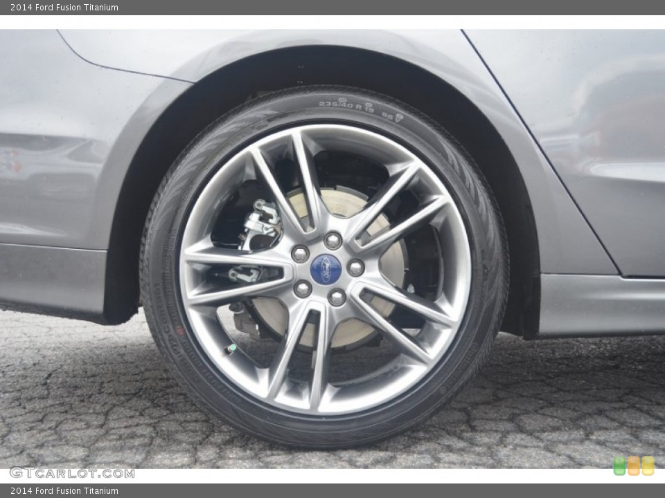 2014 Ford Fusion Titanium Wheel and Tire Photo #84283952