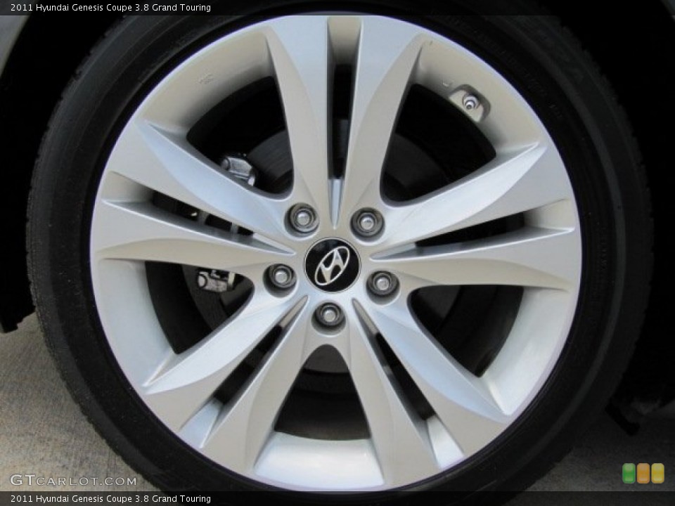 2011 Hyundai Genesis Coupe 3.8 Grand Touring Wheel and Tire Photo #84301962