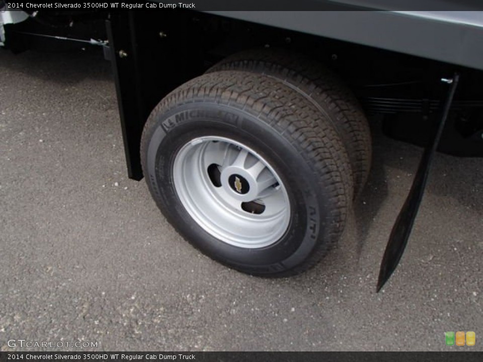 2014 Chevrolet Silverado 3500HD WT Regular Cab Dump Truck Wheel and Tire Photo #84328092
