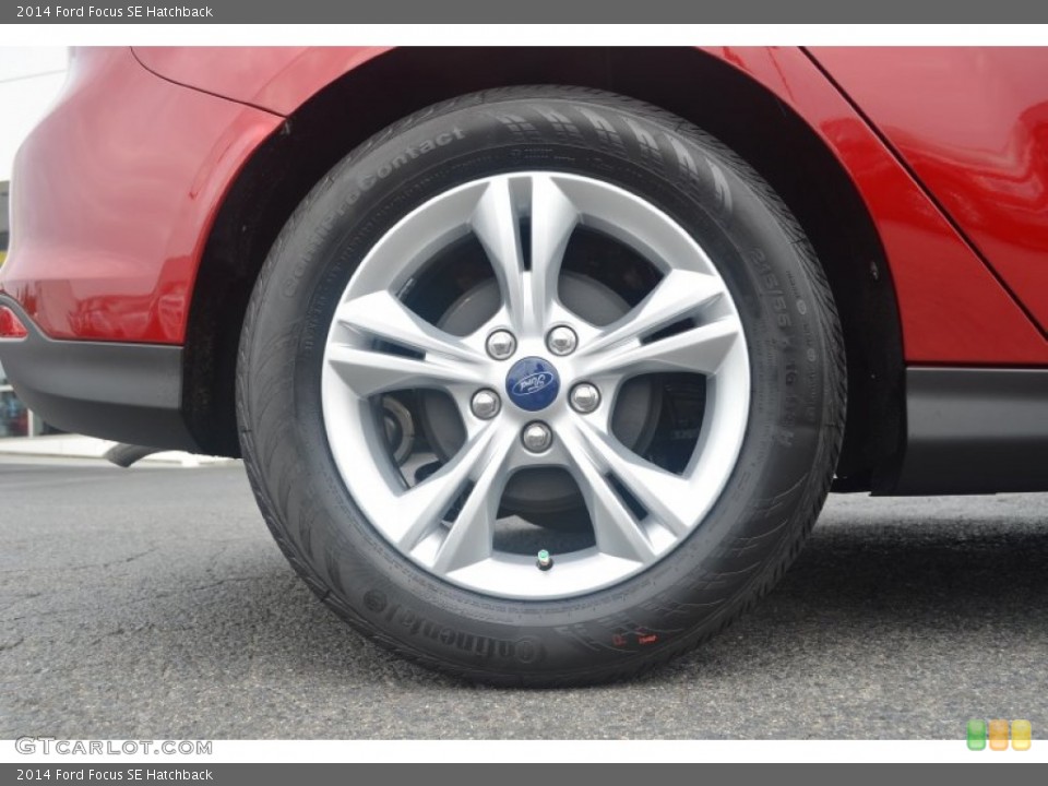 2014 Ford Focus SE Hatchback Wheel and Tire Photo #84340741