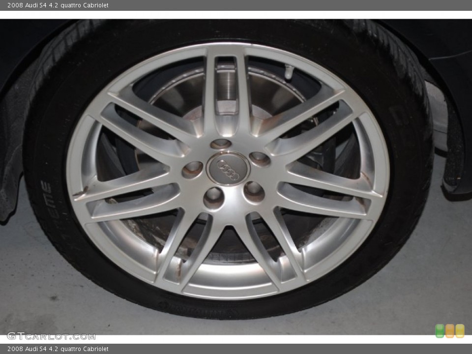 2008 Audi S4 4.2 quattro Cabriolet Wheel and Tire Photo #84342501