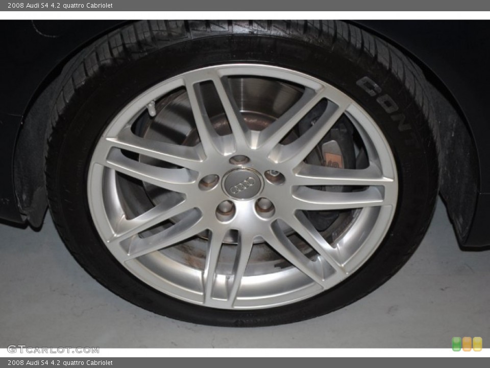 2008 Audi S4 4.2 quattro Cabriolet Wheel and Tire Photo #84342528