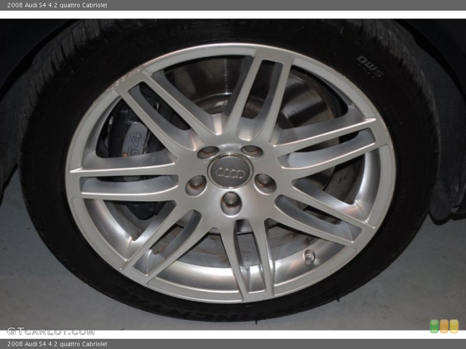 2008 Audi S4 4.2 quattro Cabriolet Wheel and Tire Photo #84342627