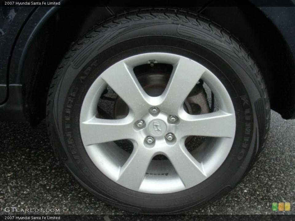 2007 Hyundai Santa Fe Limited Wheel and Tire Photo #84380937