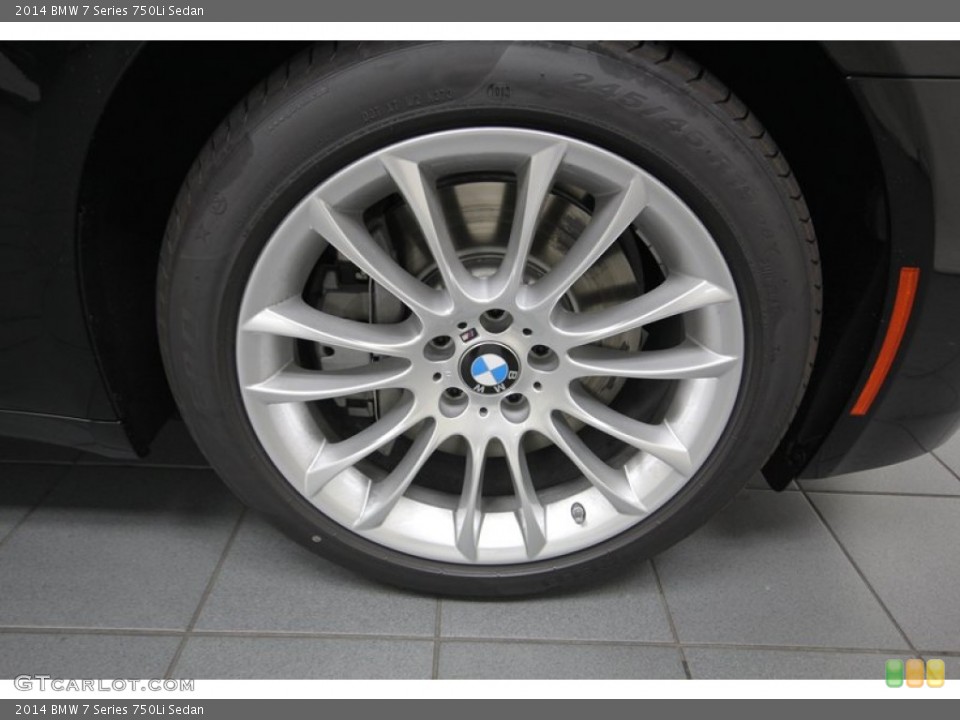 2014 BMW 7 Series 750Li Sedan Wheel and Tire Photo #84403029
