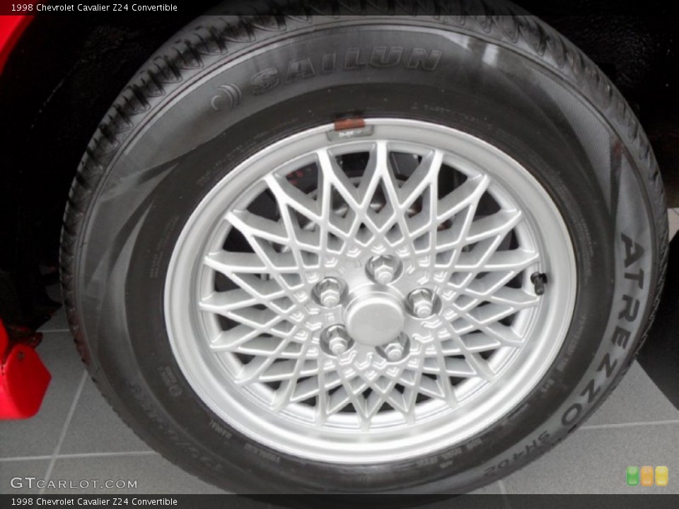 1998 Chevrolet Cavalier Z24 Convertible Wheel and Tire Photo #84422774