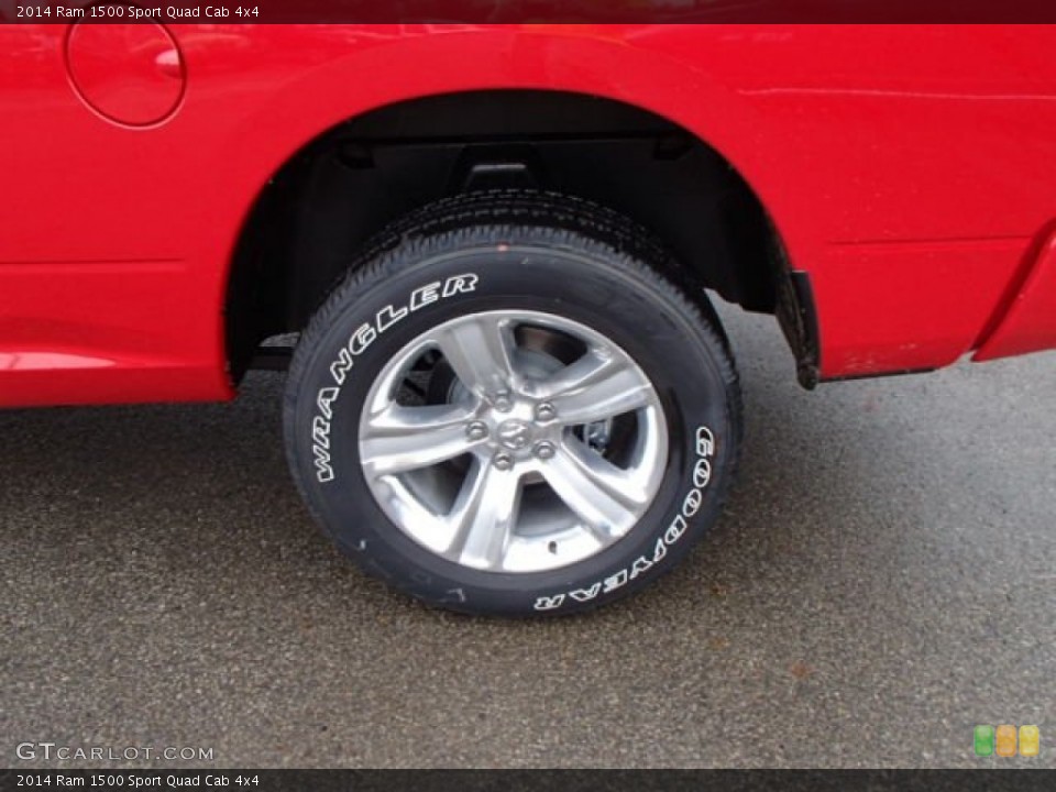 2014 Ram 1500 Sport Quad Cab 4x4 Wheel and Tire Photo #84434090