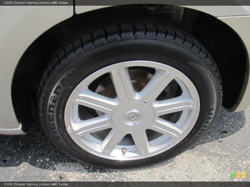 2008 Chrysler Sebring Limited AWD Sedan Wheel and Tire Photo #84438662