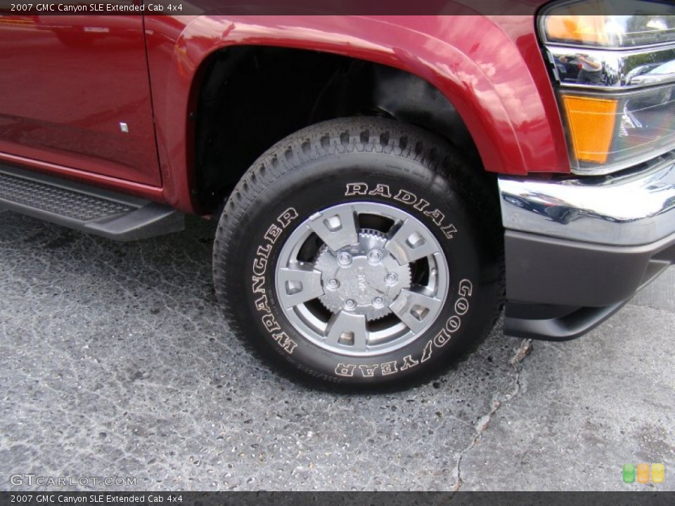 2007 GMC Canyon SLE Extended Cab 4x4 Wheel and Tire Photo #84444986