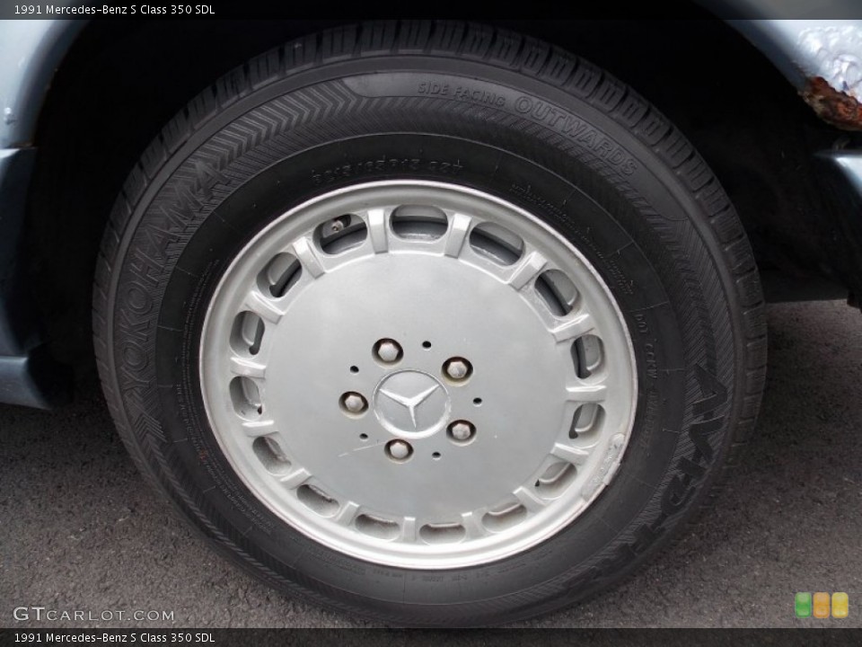 1991 Mercedes-Benz S Class 350 SDL Wheel and Tire Photo #84459059