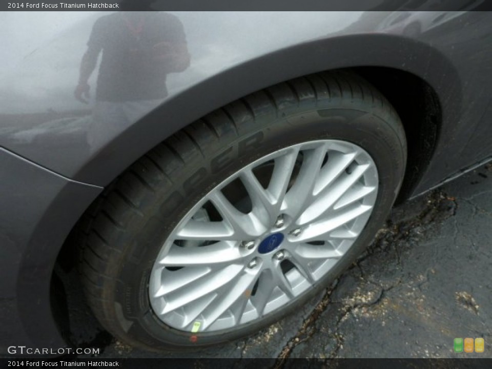 2014 Ford Focus Titanium Hatchback Wheel and Tire Photo #84461639