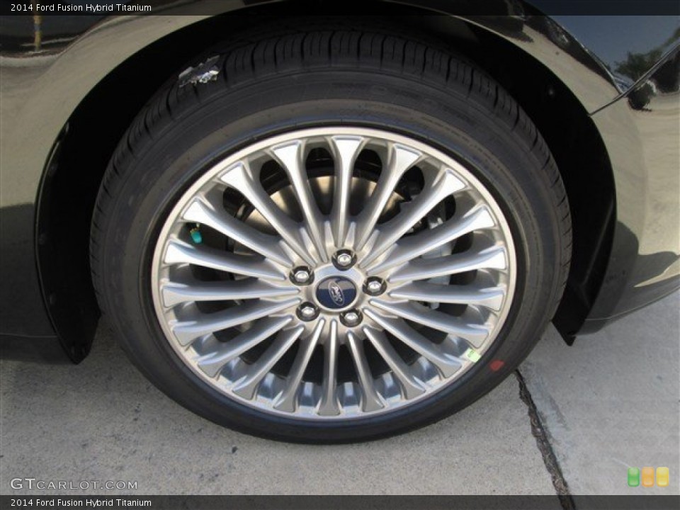 2014 Ford Fusion Hybrid Titanium Wheel and Tire Photo #84467927