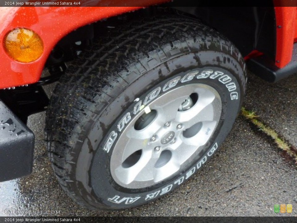 2014 Jeep Wrangler Unlimited Sahara 4x4 Wheel and Tire Photo #84471965