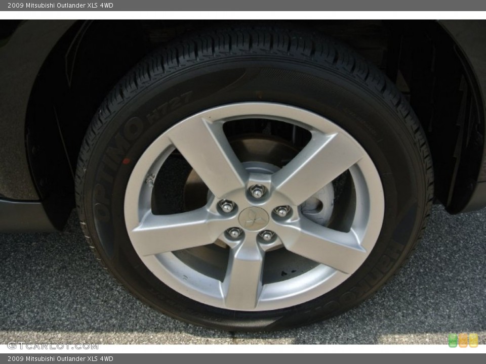 2009 Mitsubishi Outlander XLS 4WD Wheel and Tire Photo #84473660