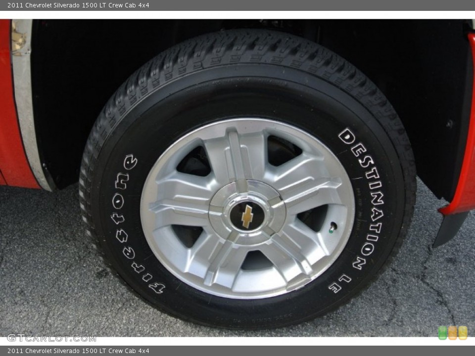2011 Chevrolet Silverado 1500 LT Crew Cab 4x4 Wheel and Tire Photo #84476690