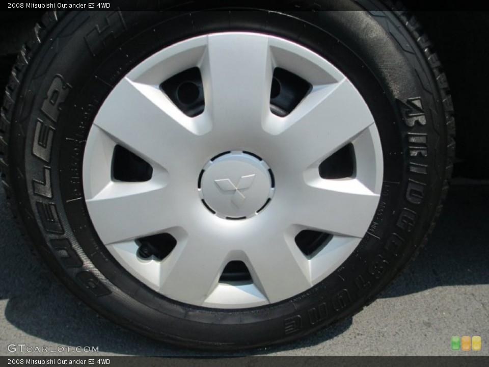 2008 Mitsubishi Outlander ES 4WD Wheel and Tire Photo #84496521