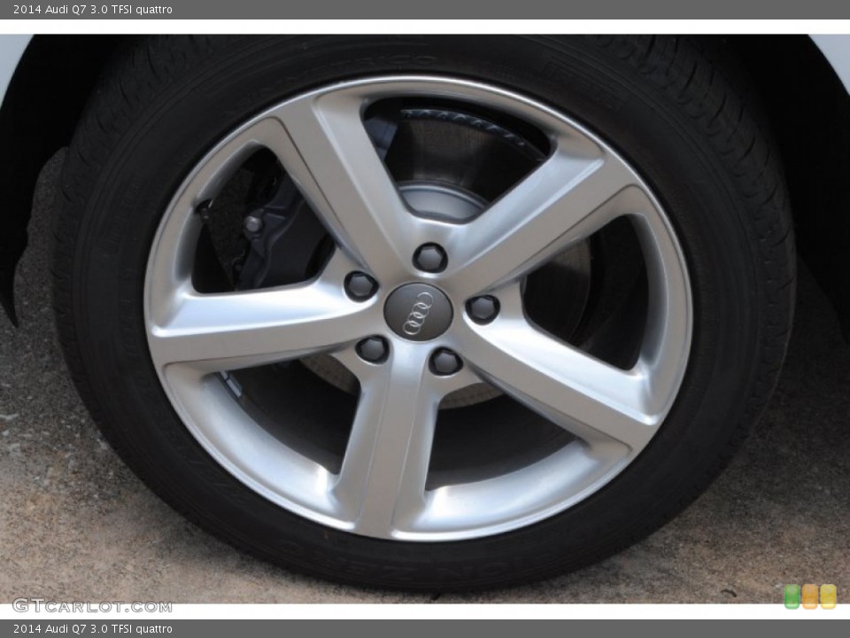 2014 Audi Q7 3.0 TFSI quattro Wheel and Tire Photo #84497349