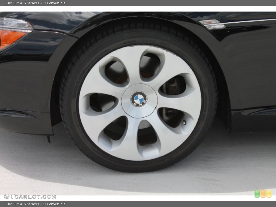 2005 BMW 6 Series 645i Convertible Wheel and Tire Photo #84515020