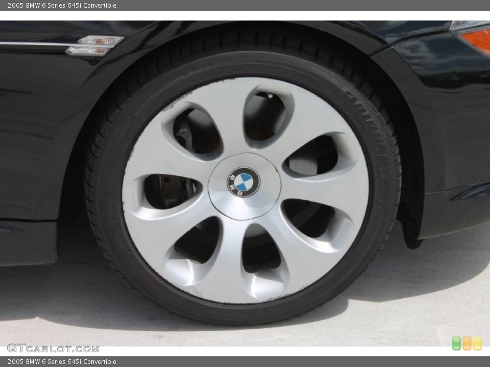 2005 BMW 6 Series 645i Convertible Wheel and Tire Photo #84515112